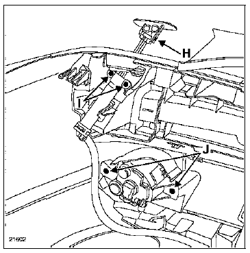 Soulever manuellement le gicleur, puis déclipper