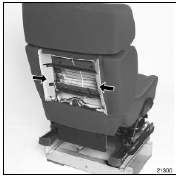 Dégager les deux barrettes latérales arrière de