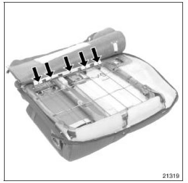 Ouvrir la fermeture à glissière.