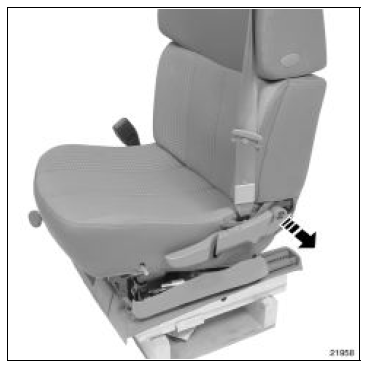 Déclipper la commande du moteur de réglage du