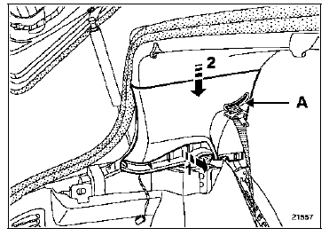 Déclipper la garniture (1).