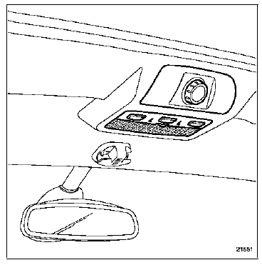 Déposer le bouton de commande de toit ouvrant (si