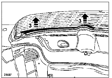 Dégager la garniture (3).