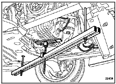 Mettre en place le suppor t moteur Mot. 1367-02.