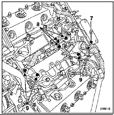 Dégager l'ensemble vanne de recirculation des gaz d'échappement -