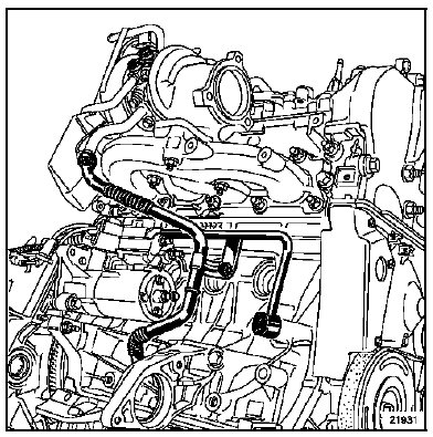 Serrer le collier (16) du tuyau d'air de l'échangeur -