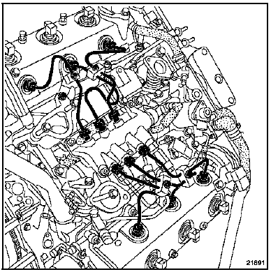 Desserrer les raccords des tuyaux haute pression