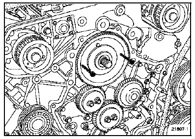 Déposer les fixations de la pompe haute pression.