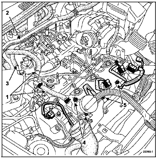 Injecteurs situés sur le banc arrière
