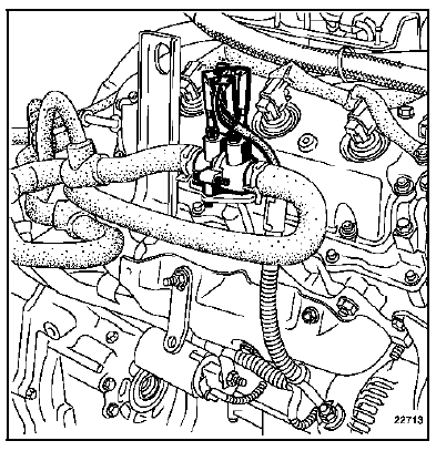 Injecteurs situés sur le banc avant ou arrière