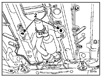 Placer un vérin d'organes pour maintenir la ligne