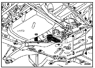 Sur le berceau dégager le faisceau de l'antiblocage