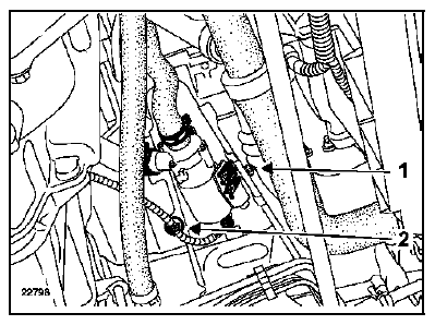 Dégager les Durit d'eau.