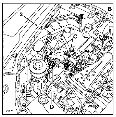 Déposer les deux caches latéraux (3).